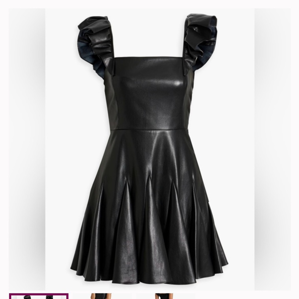 Women’s Alice and Olivia Faux Leather Dress size 2 (worn once)